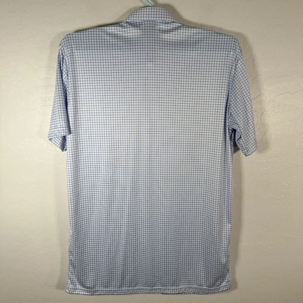 Collars & Co Polo Shirt Mens 3XL Tall White Blue Dress Collar‎ Performance Golf